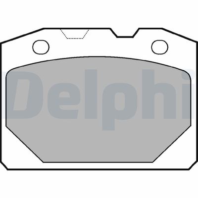 Brake Pad Set, disc brake DELPHI LP92