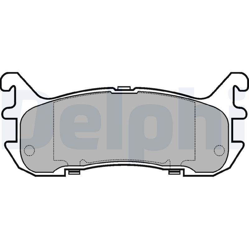 DELPHI LP932 Brake Pad Set, disc brake