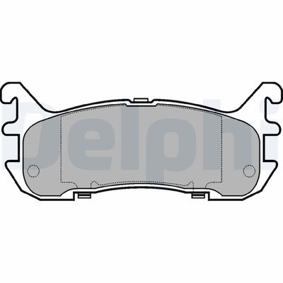 Brake Pad Set, disc brake DELPHI LP932