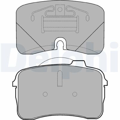 Brake Pad Set, disc brake DELPHI LP933