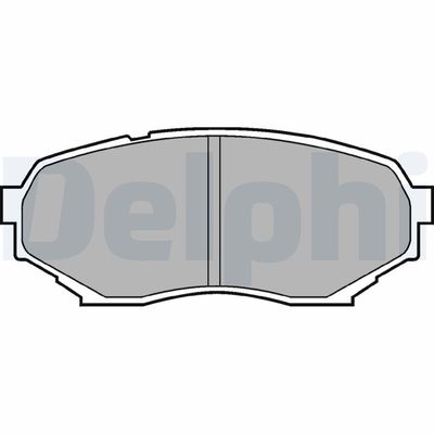 Brake Pad Set, disc brake DELPHI LP934