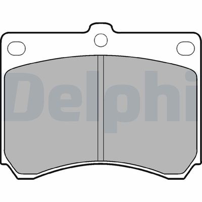 Brake Pad Set, disc brake DELPHI LP935