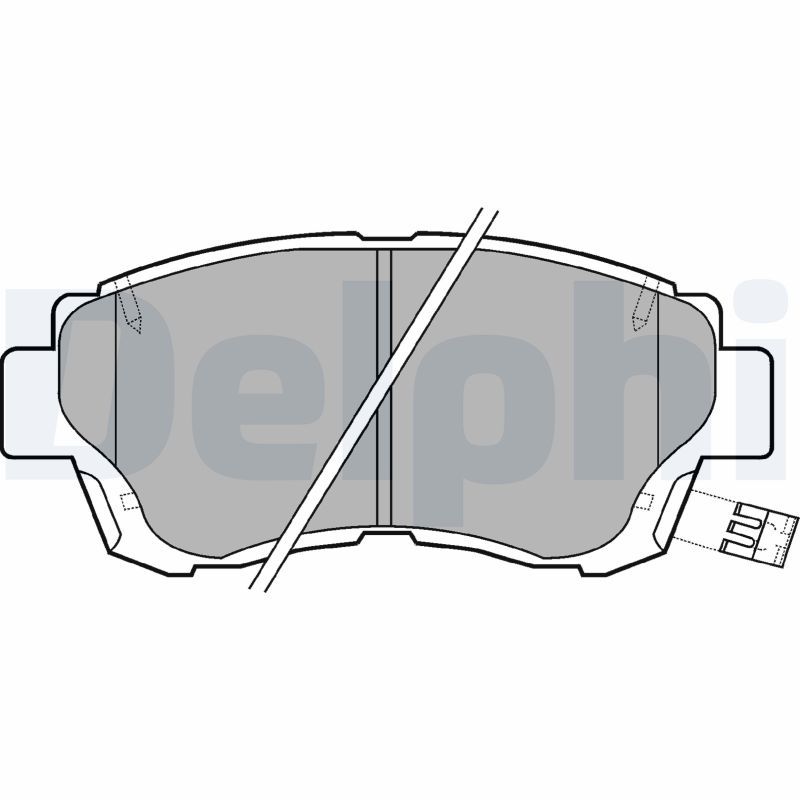 DELPHI LP936 Brake Pad Set, disc brake