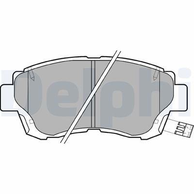 Brake Pad Set, disc brake DELPHI LP936