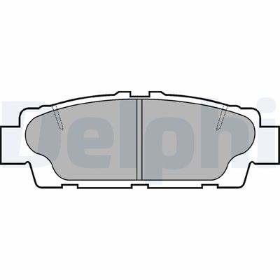 Brake Pad Set, disc brake DELPHI LP937