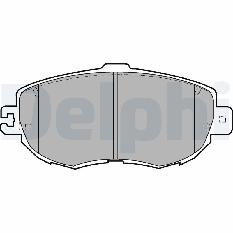 DELPHI LP938 Brake Pad Set, disc brake