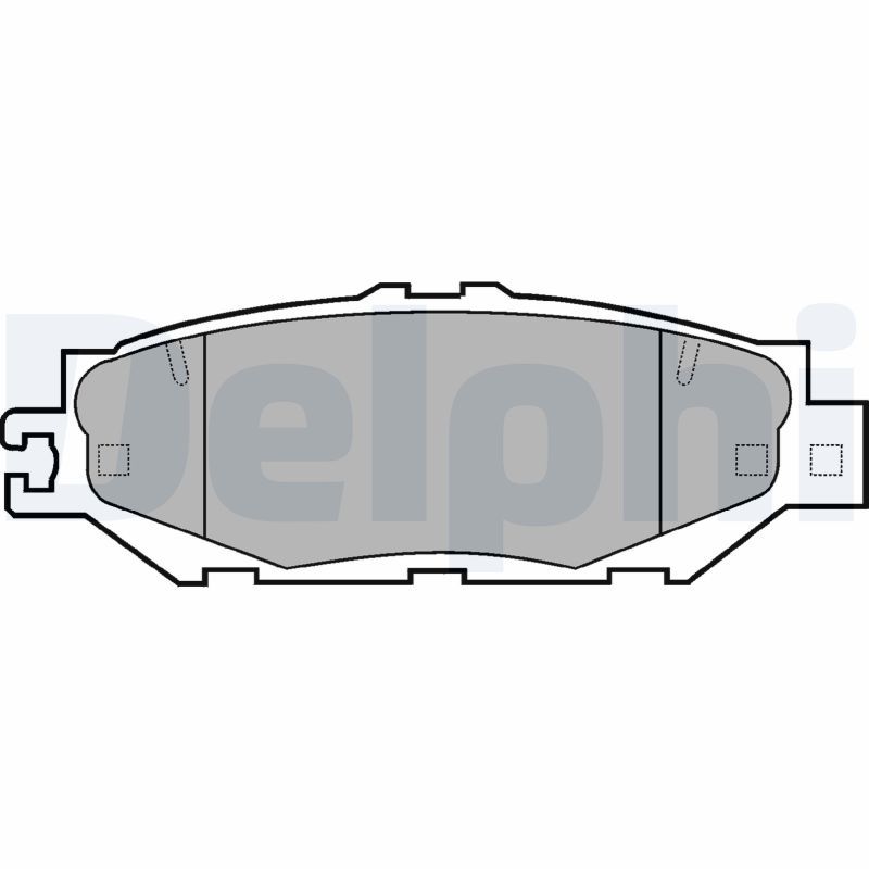 DELPHI LP939 Brake Pad Set, disc brake