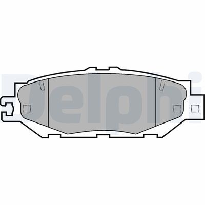 Brake Pad Set, disc brake DELPHI LP939