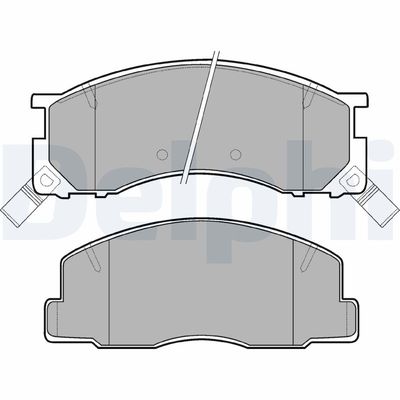 Brake Pad Set, disc brake DELPHI LP941