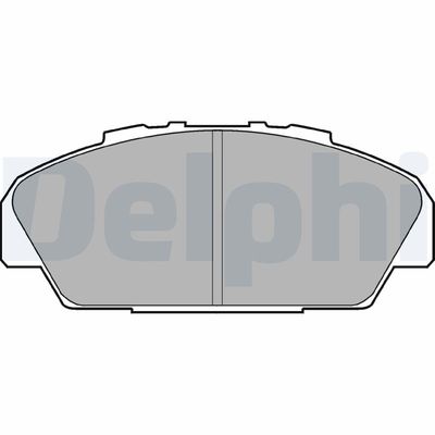 Brake Pad Set, disc brake DELPHI LP949