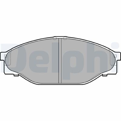 Brake Pad Set, disc brake DELPHI LP950