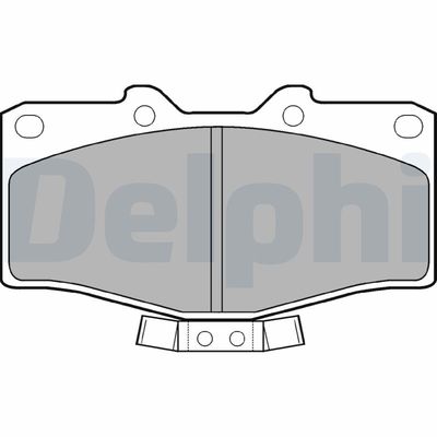 Brake Pad Set, disc brake DELPHI LP951