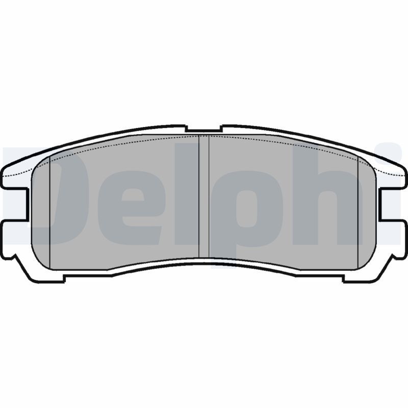 DELPHI LP955 Brake Pad Set, disc brake