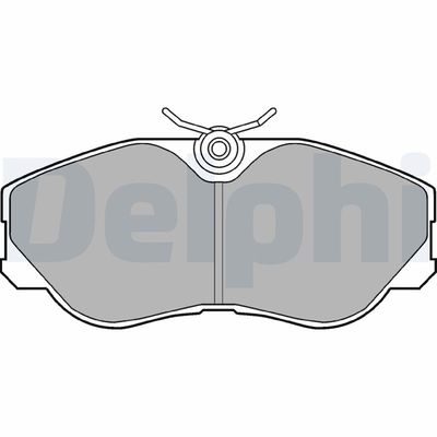 Brake Pad Set, disc brake DELPHI LP956