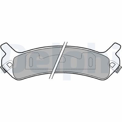 Brake Pad Set, disc brake DELPHI LP959
