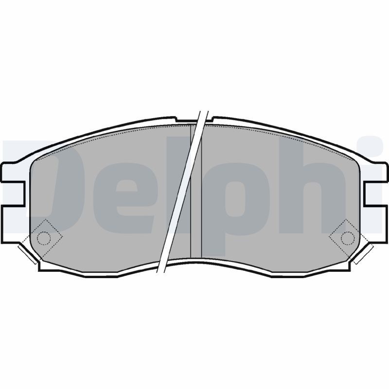 DELPHI LP961 Brake Pad Set, disc brake