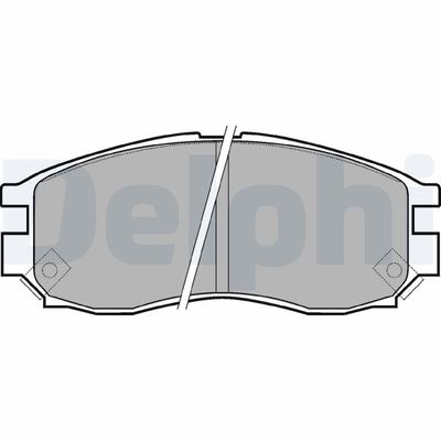 Brake Pad Set, disc brake DELPHI LP961