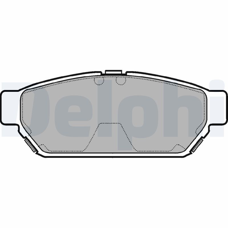 DELPHI LP968 Brake Pad Set, disc brake