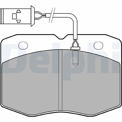 Brake Pad Set, disc brake DELPHI LP970