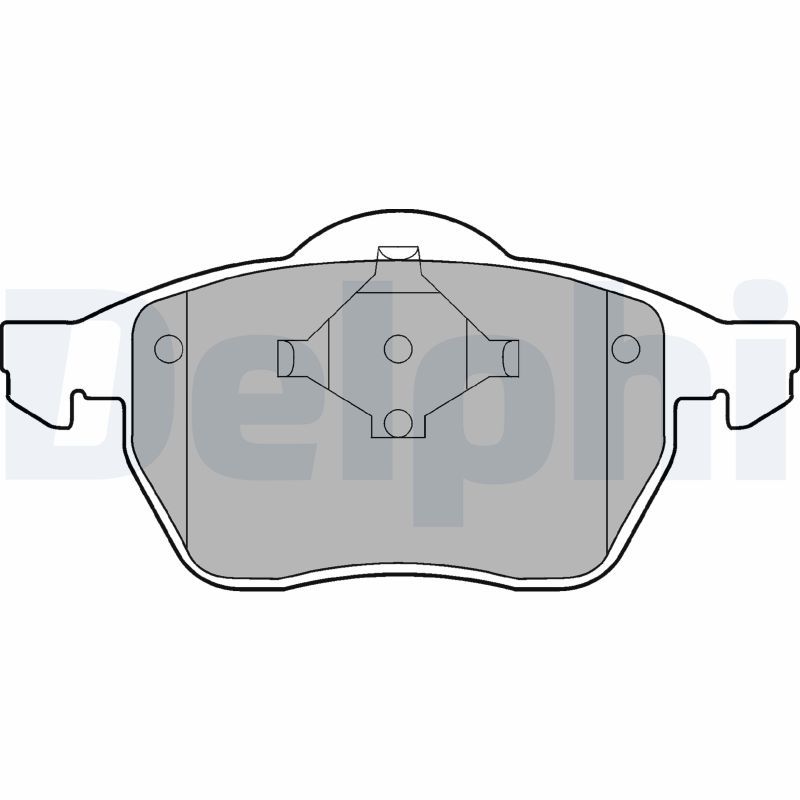 DELPHI LP978 Brake Pad Set, disc brake