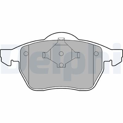 Brake Pad Set, disc brake DELPHI LP978