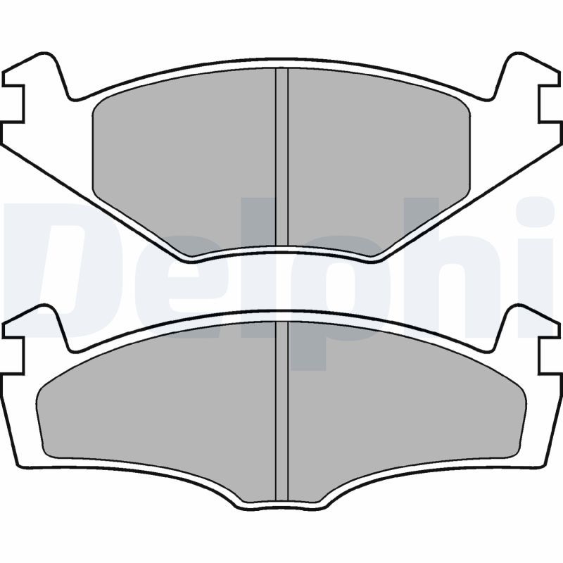 DELPHI LP979 Brake Pad Set, disc brake