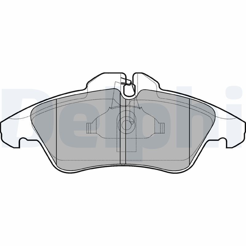 DELPHI LP980 Brake Pad Set, disc brake
