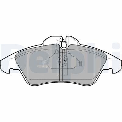 Brake Pad Set, disc brake DELPHI LP980