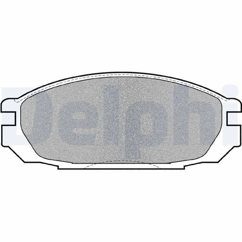 DELPHI LP983 Brake Pad Set, disc brake