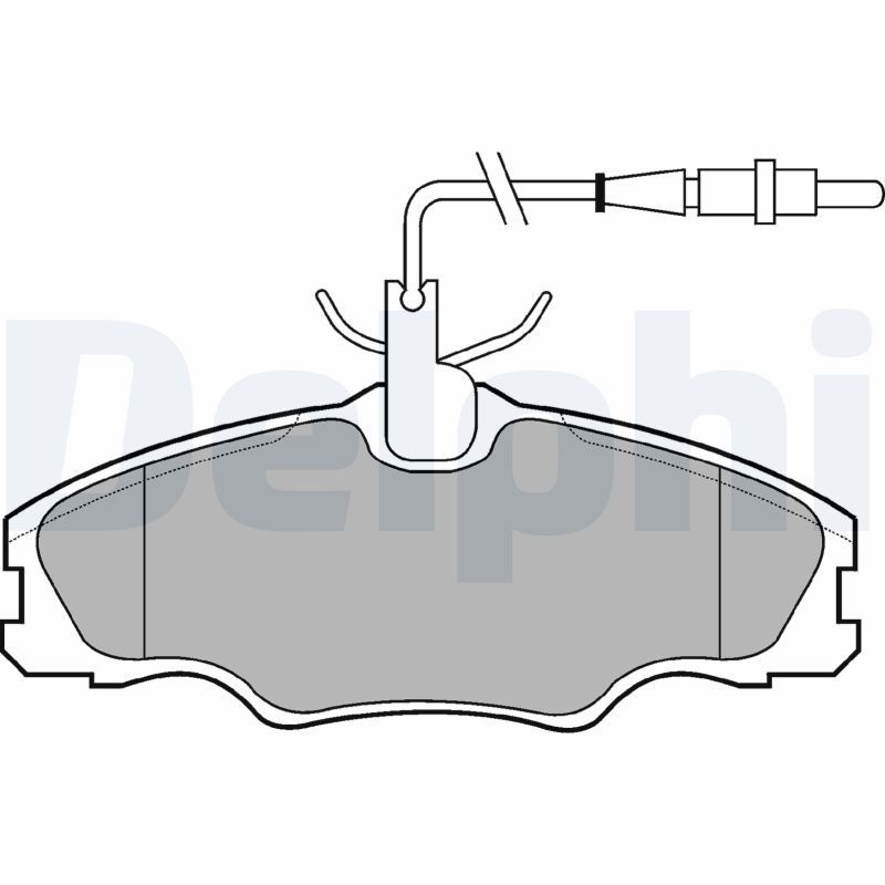 DELPHI LP985 Brake Pad Set, disc brake