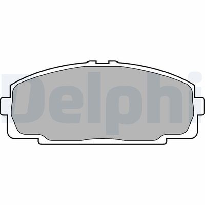 Brake Pad Set, disc brake DELPHI LP989