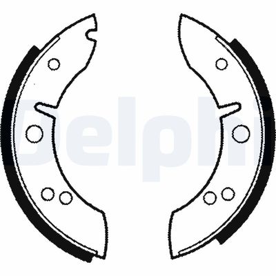 Brake Shoe Set DELPHI LS1001
