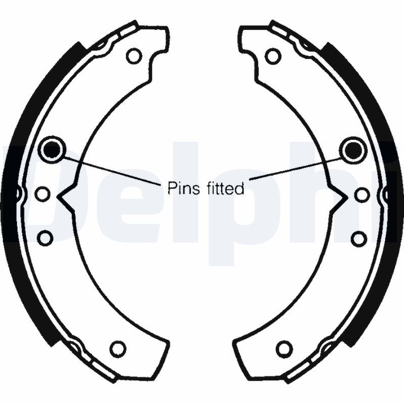 DELPHI LS1045 Brake Shoe Set