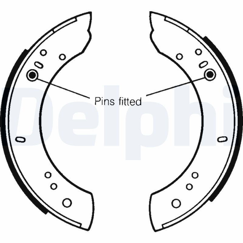 DELPHI LS1072 Brake Shoe Set