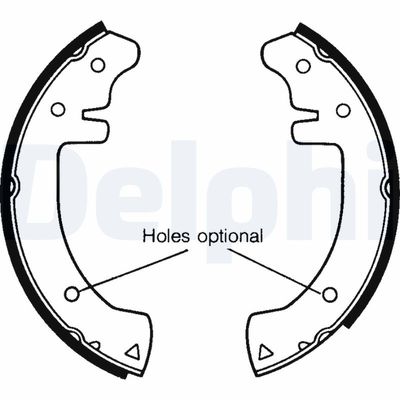 Brake Shoe Set DELPHI LS1102
