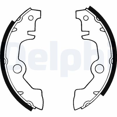 Brake Shoe Set DELPHI LS1145
