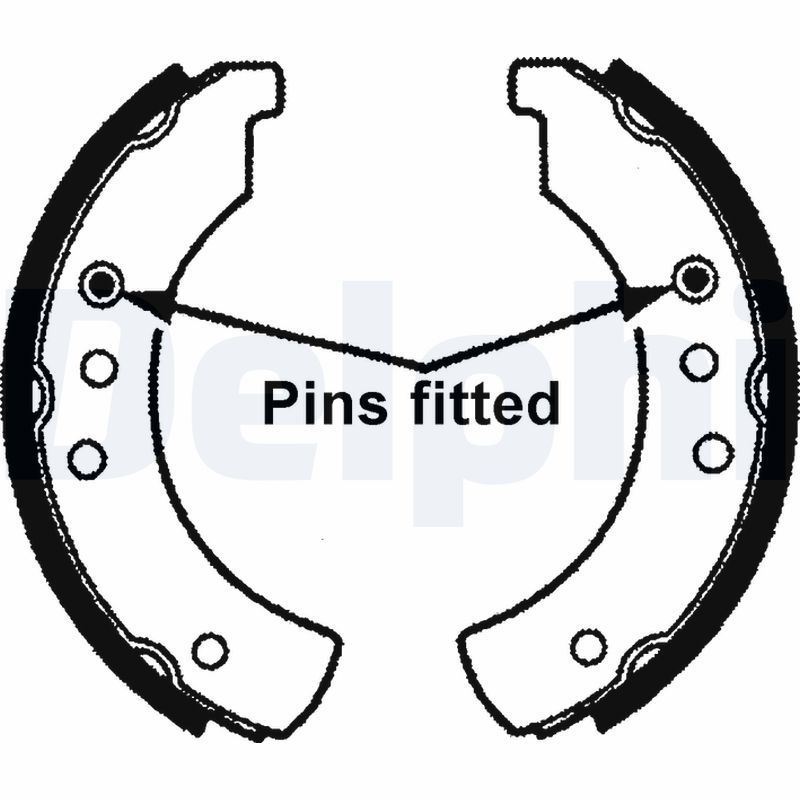 DELPHI LS1154 Brake Shoe Set