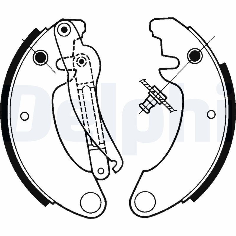 DELPHI LS1157 Brake Shoe Set