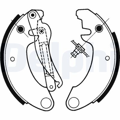 Brake Shoe Set DELPHI LS1157