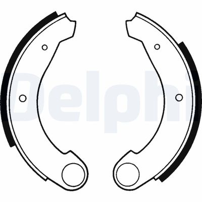 Brake Shoe Set DELPHI LS1159