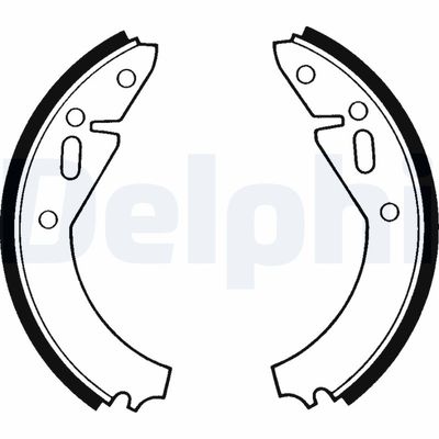 Brake Shoe Set DELPHI LS1163