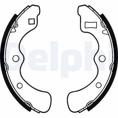 Brake Shoe Set DELPHI LS1240