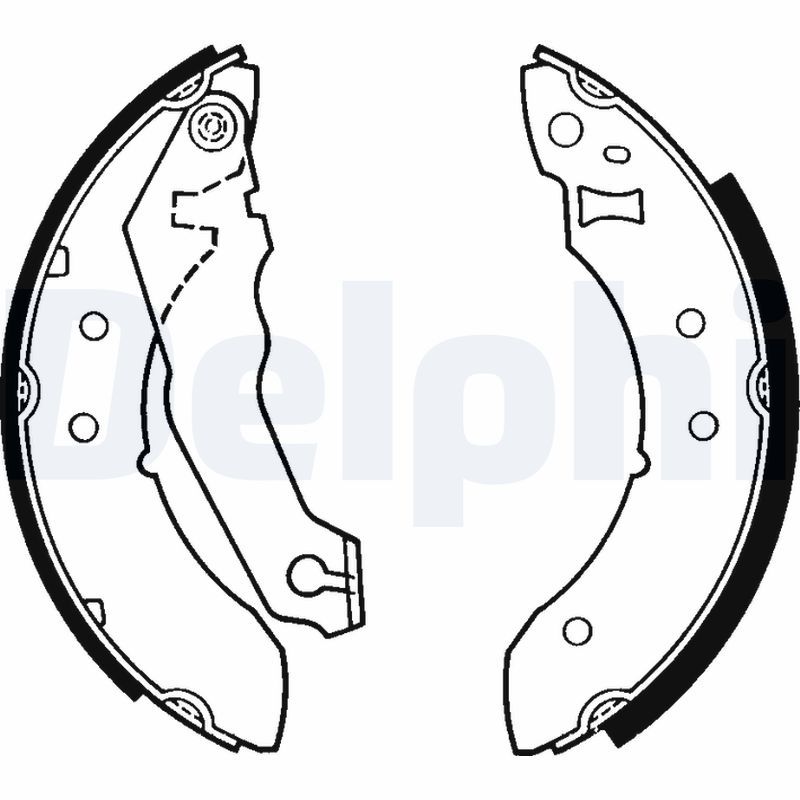 DELPHI LS1242 Brake Shoe Set