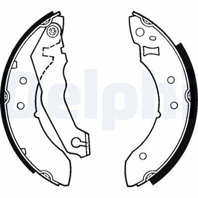 Brake Shoe Set DELPHI LS1242