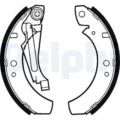Brake Shoe Set DELPHI LS1256