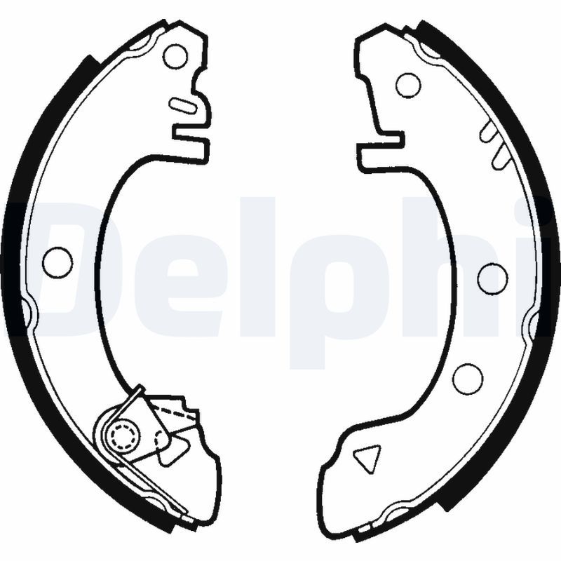 DELPHI LS1267 Brake Shoe Set