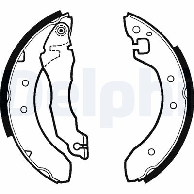 Brake Shoe Set DELPHI LS1269