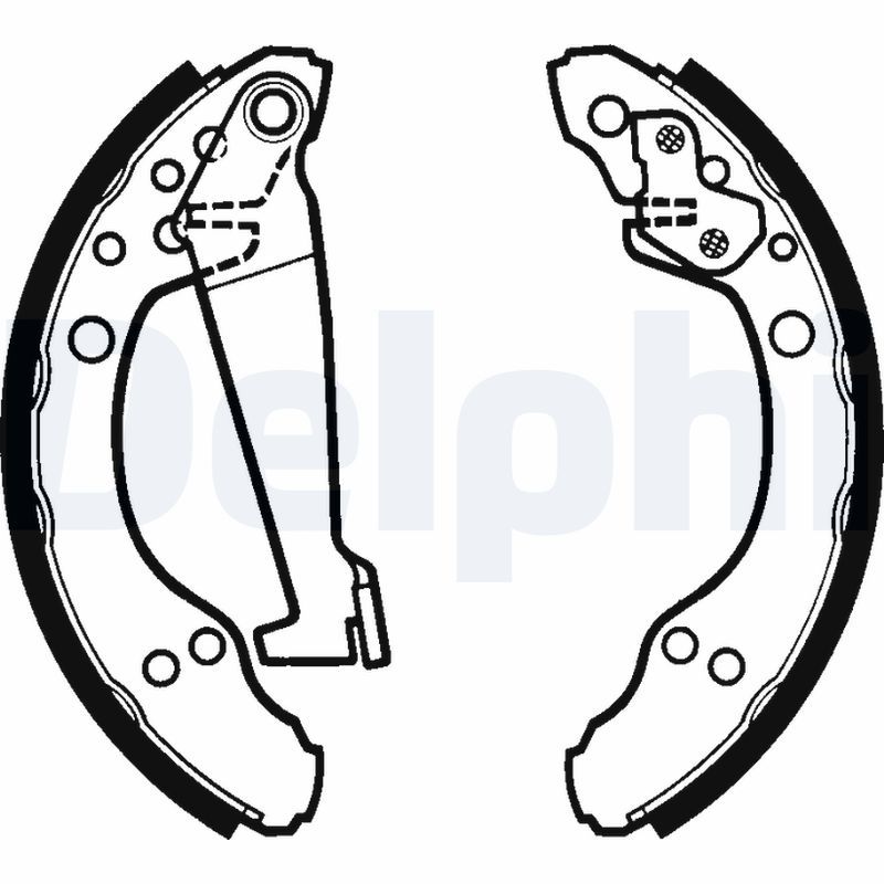 DELPHI LS1277 Brake Shoe Set