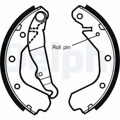 Brake Shoe Set DELPHI LS1292