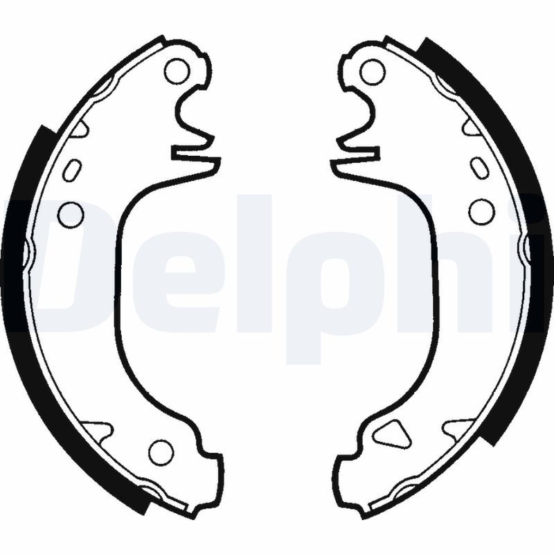 DELPHI LS1293 Brake Shoe Set
